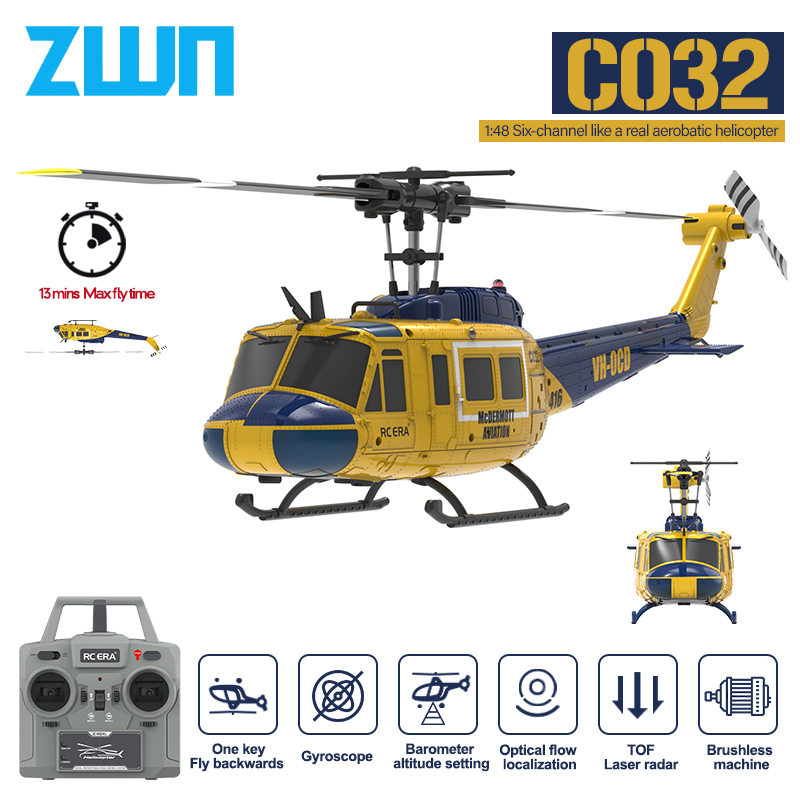 Rc Helicopter Gyro - Helikopter RC C032 2.4G 6-osiowy Żyroskop